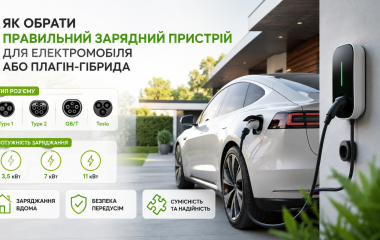 Як підібрати зарядку для електромобіля або гібрида: повний гід