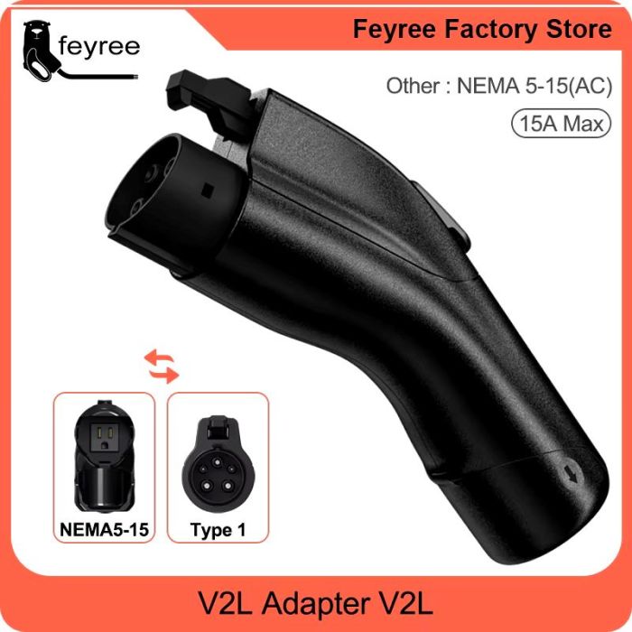 Розрядник 3.5 кВт 16А Type 1 (порт авто) - Nema 5-15 V2L (розетка)