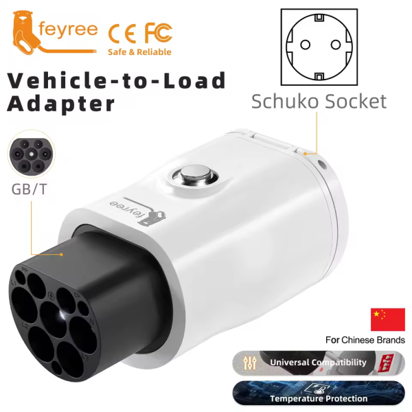 Розрядник V2L Type 2 → Schuko Feyree