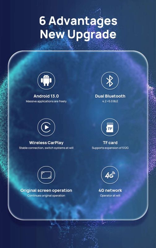 Приставка в авто Carlinkit TBox Ambient 8/128 Android 13.0