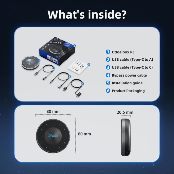 Приставка CarPlay AI Box Picasou 3 Ottocast