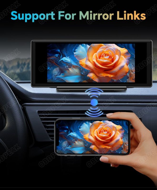 Авто екран OBDPEAK K50 LTE, Відеорєєстратор, 4/64ГБ Android 13