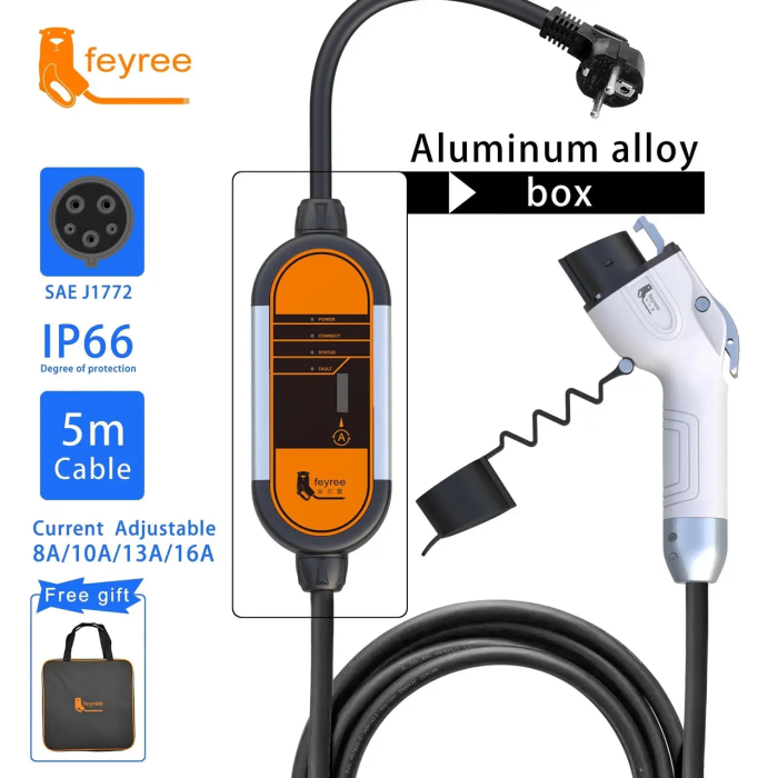 Зарядка для електромобіля Feyree 3.5кВт 16A Type1