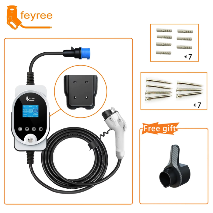 Зарядна станція для електромобіля Feyree 7кВт 32A Type1
