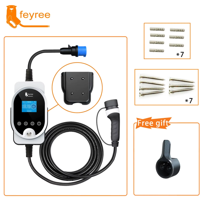 Зарядка для электромобиля Feyree 7кВт 32A Type2
