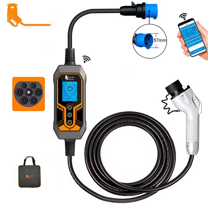 Зарядка для електромобіля Feyree 7кВт 32A GB/T