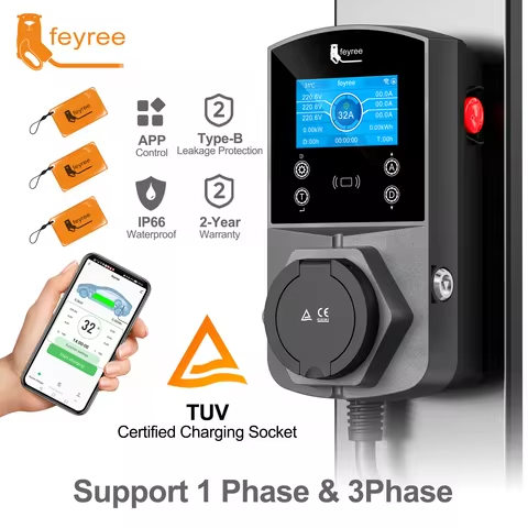 Зарядна станція для електромобіля Feyree 22кВт 32A Type2