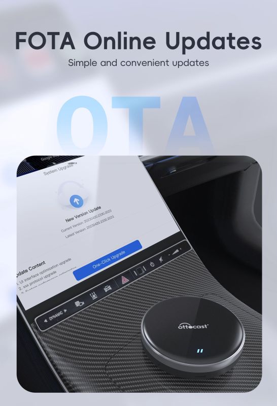 Ottocast P3 Lite авто приставка с Android 12 через CarPlay, YouTube