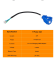 Перехідник у розетку Blue CEE 32A