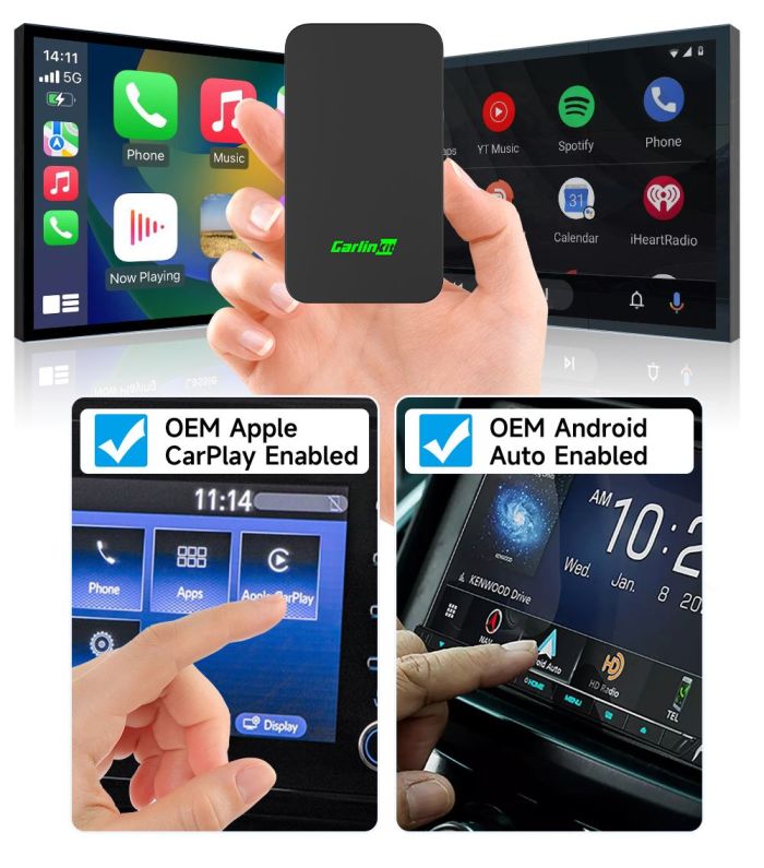 Адаптер CarlinKit 5.0 для бездротового CarPlay & Android Auto